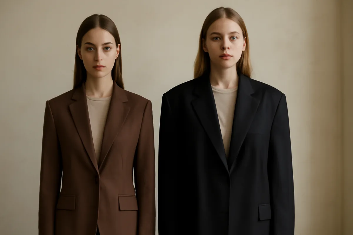 Blazer over taglia giusta o più grande: la differenza che cambia tutto